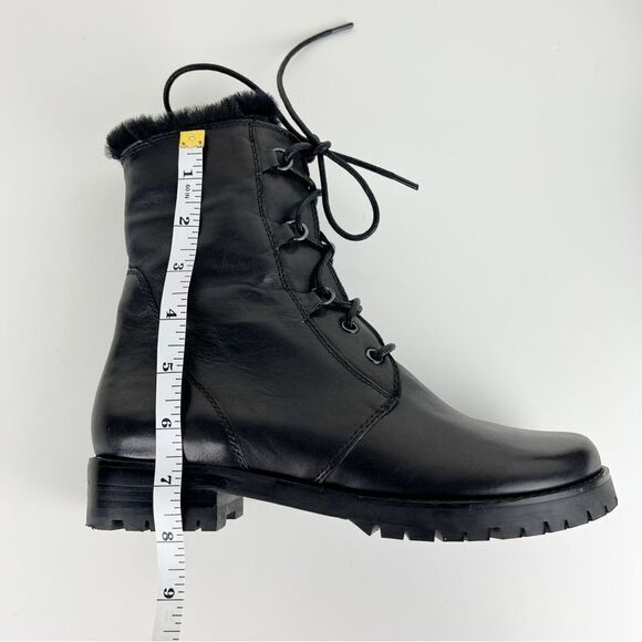 Black Ankle Boots with Fur Lining - Picture 10 of 11